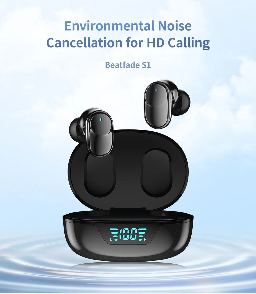 Bluetooth 5.3 Wireless Earbuds Touch Control AI ENC for Clear Calls,Customized EQ APP,Low Latency Game Mode,Long Playtime,type-c