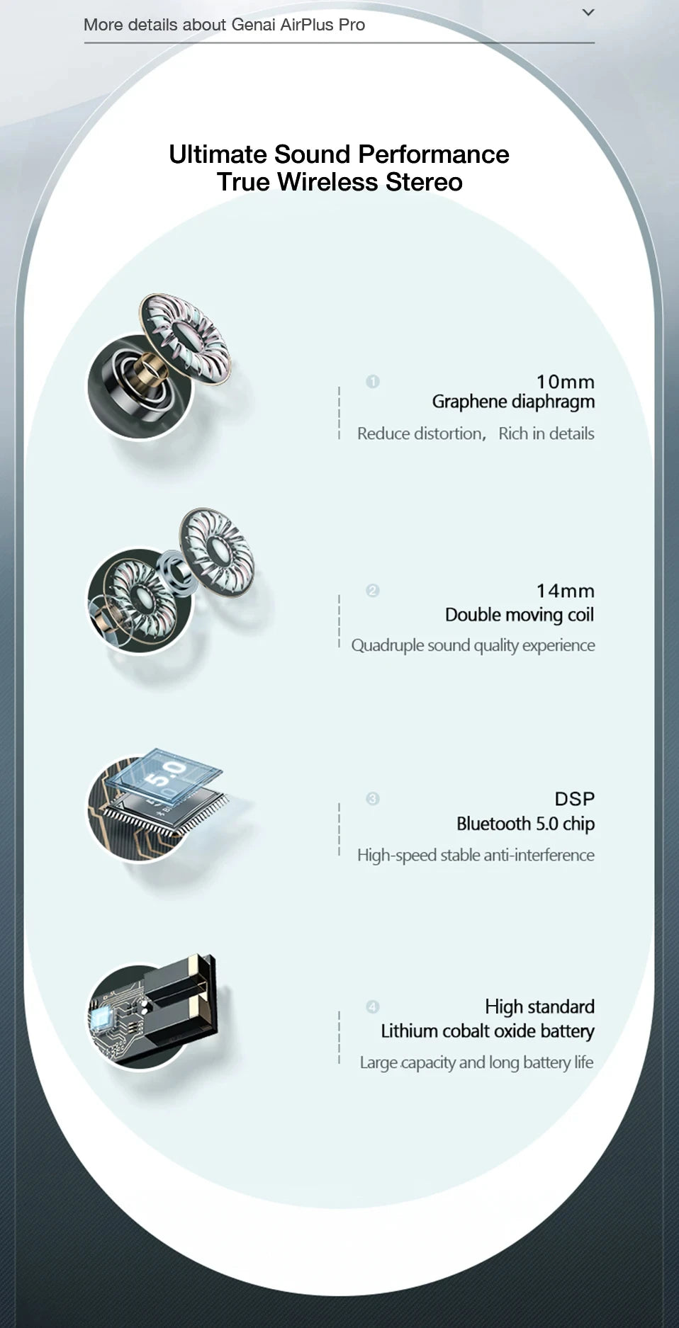 Bluetooth 5.3 True Wireless Earbuds with Charging Box Waterproof Earphone Volume Control Mini TWS Headphone Handsfree for Sports