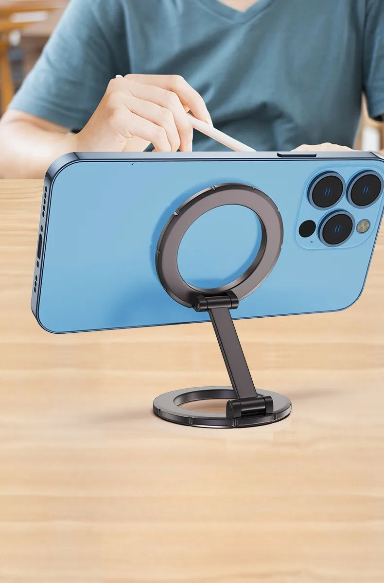 Magnetic Metal 1Pcs Strong Suction Rotating Double And Sided Sdsorption Alloy Portable Universal Desktop Creative