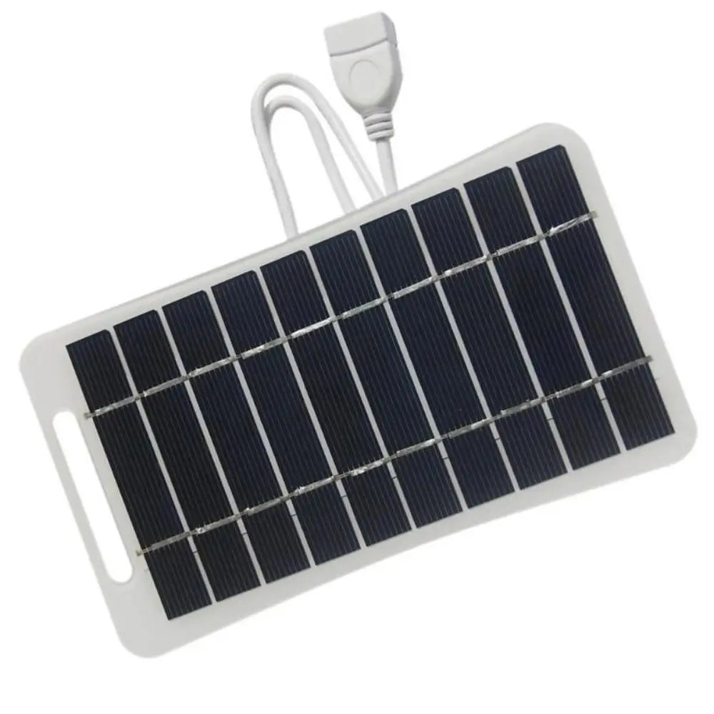 5V 2W USB Solar Charger Panel with USB Output Versatile Power Source Portable Solar System Multipurpose Durable