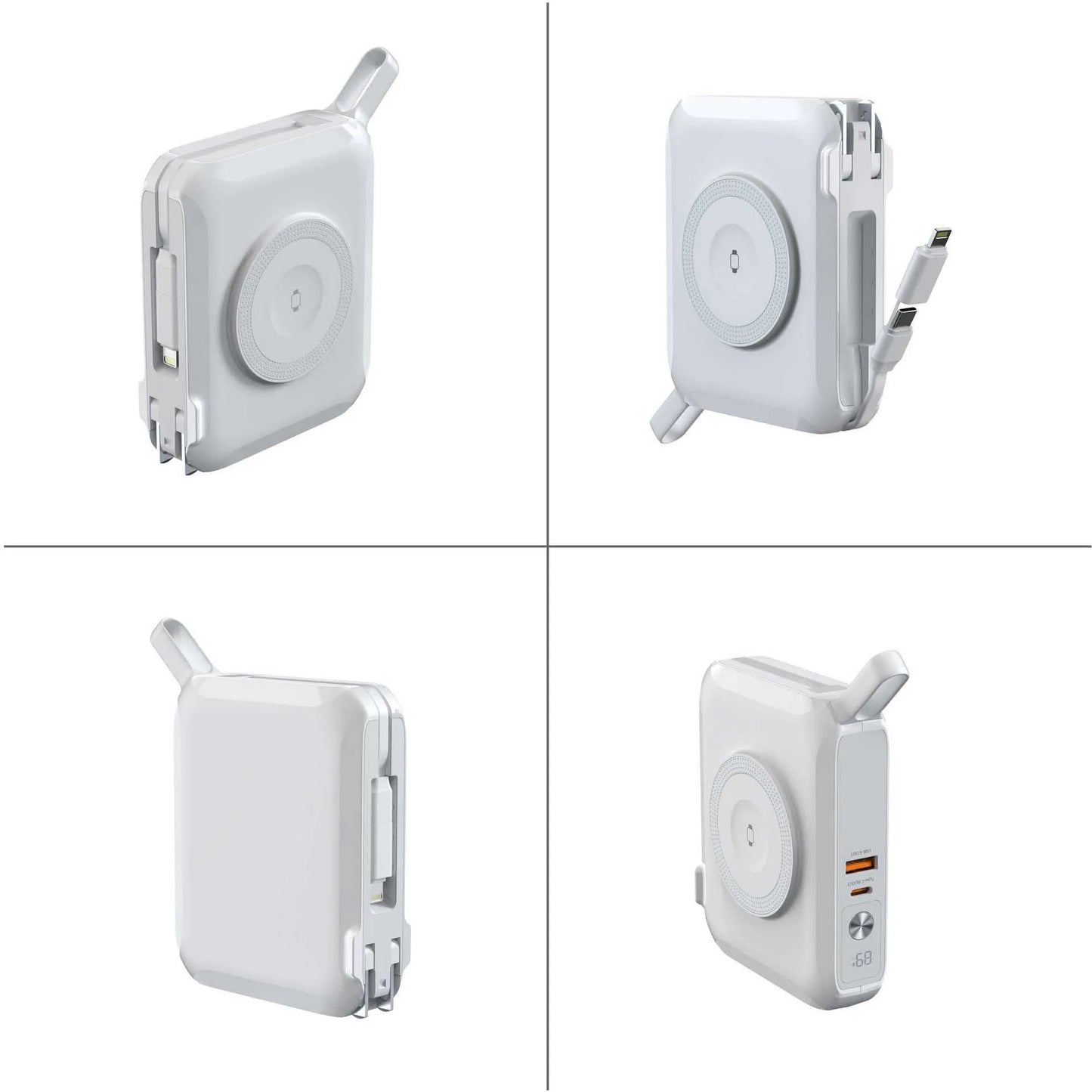 Travel charger iPhone Magnetic wireless charging bank comes with cable and plug 65W Supportlaptop Android Fast charge