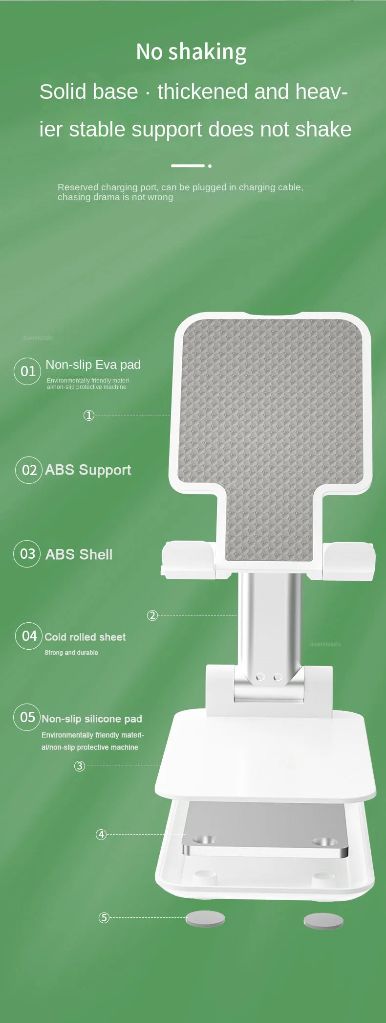 Desk Mobile Phone Holder Stand For IPhone IPad Xiaomi Adjustable Desktop Tablet Holder Universal Table Cell Phone Stand