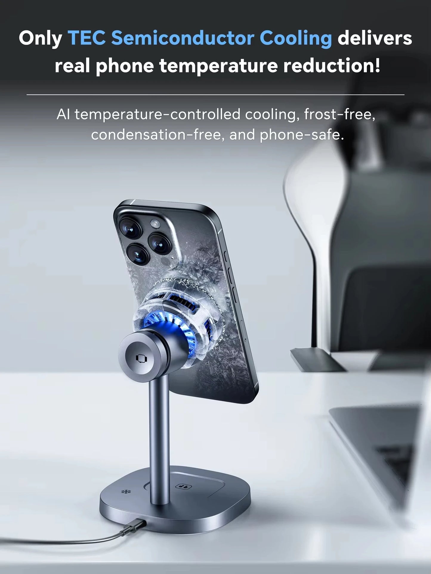 Fast Cooling Wireless Charger, 3-in-1 High-speed QI2 15W Wireless Magnetic Charger, Suitable for IPhone, IWatch and Airpods