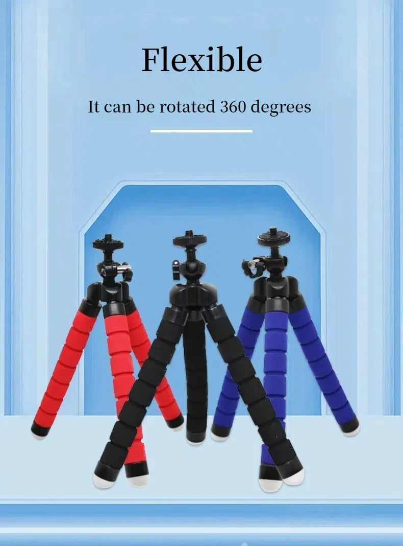 Tripods Tripod For Phone Mobile Camera Holder Clip Smartphone Monopod Tripe Stand Octopus Mini Tripod Stativ For Phone Camera