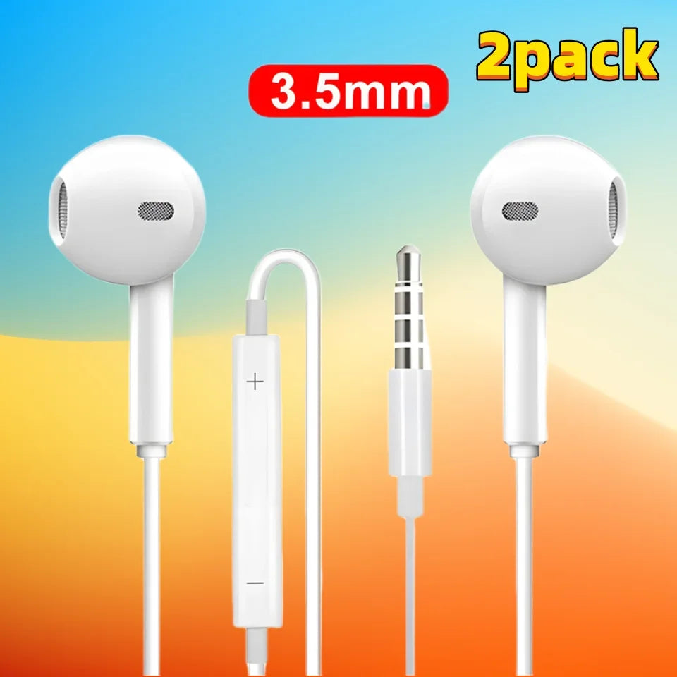 Wired Headphones With Microphone,  For IPhone, IPod, IPad, Lightweight Headphones With Volume Control 6.35mm Headphone Jack
