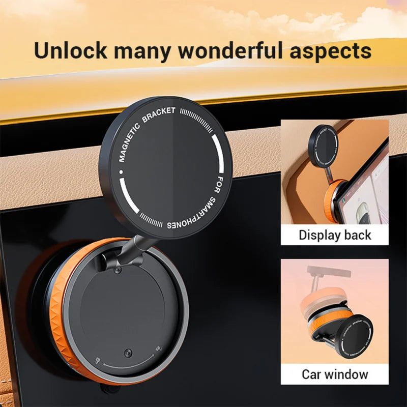 Magnetic Car Phone Holder For Magsafe Mobile Phone Stands 360 Rotatable Folding Holder Magnetic Stable Holder Car Accessories