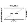 VEVOR Tripod Projector Screen with Stand 100inch 16:9 - Small Enterprise