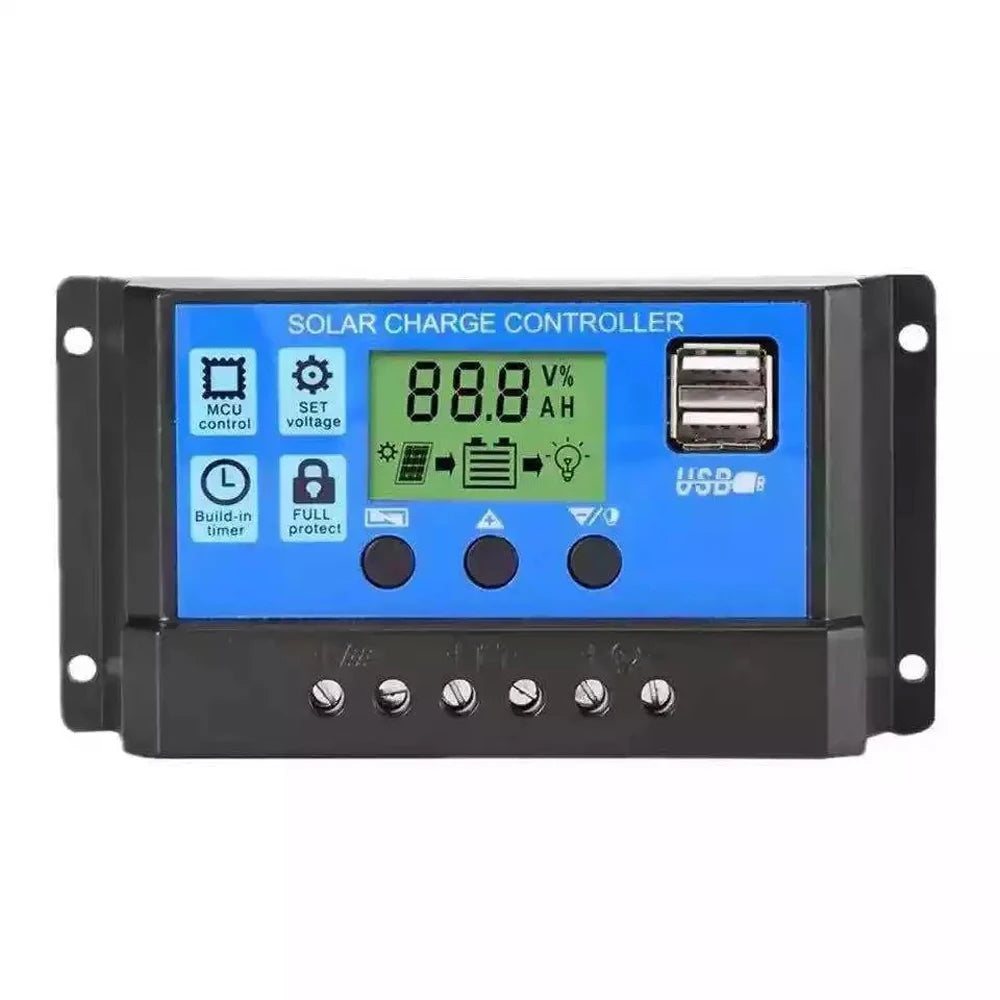 Solar Charge Controller LED Display 12V/24V Auto 48V Battery Regulator Home Electronic Electrician Controlling Accessory