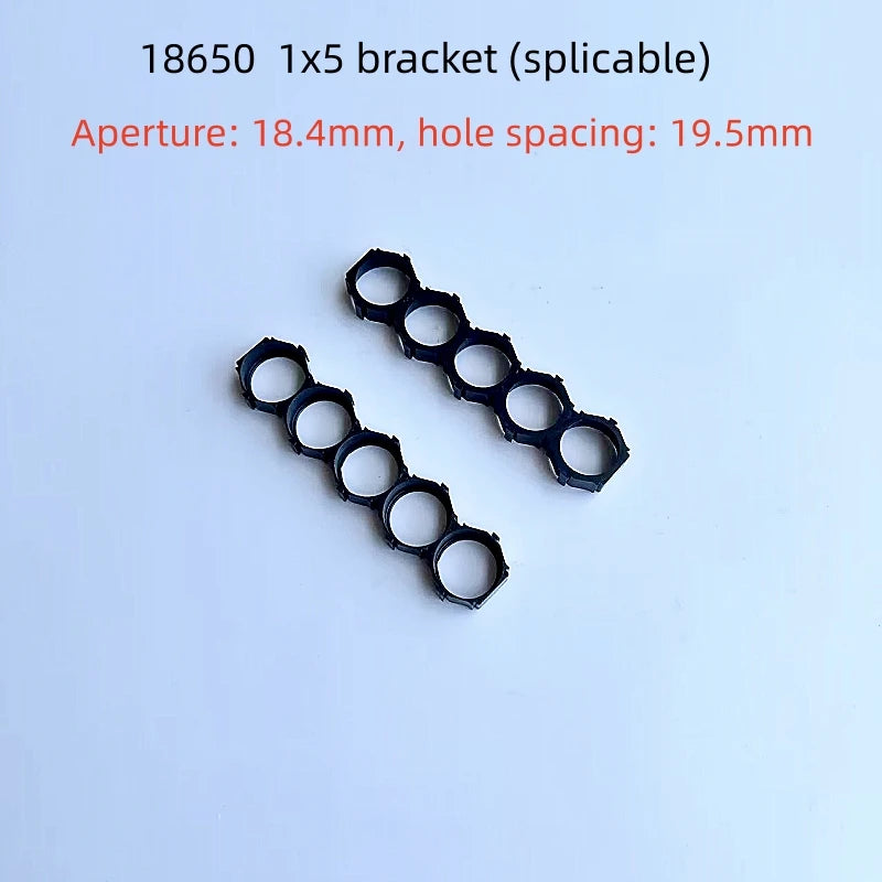 18650 Lithium Battery Packs DIY Misalignment Fixed Bracket Assembly Holder Cells Pack Splicable Modular Support Flat Head