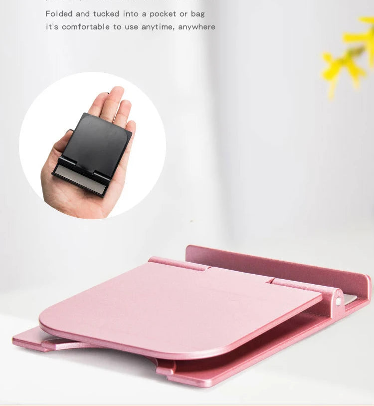 Desk Stand For Mobile Phone Portable Foldable CellPhone Stand Holder Desktop Bracket For iPhone 15 14 13 Pro Max iPad Smartphone