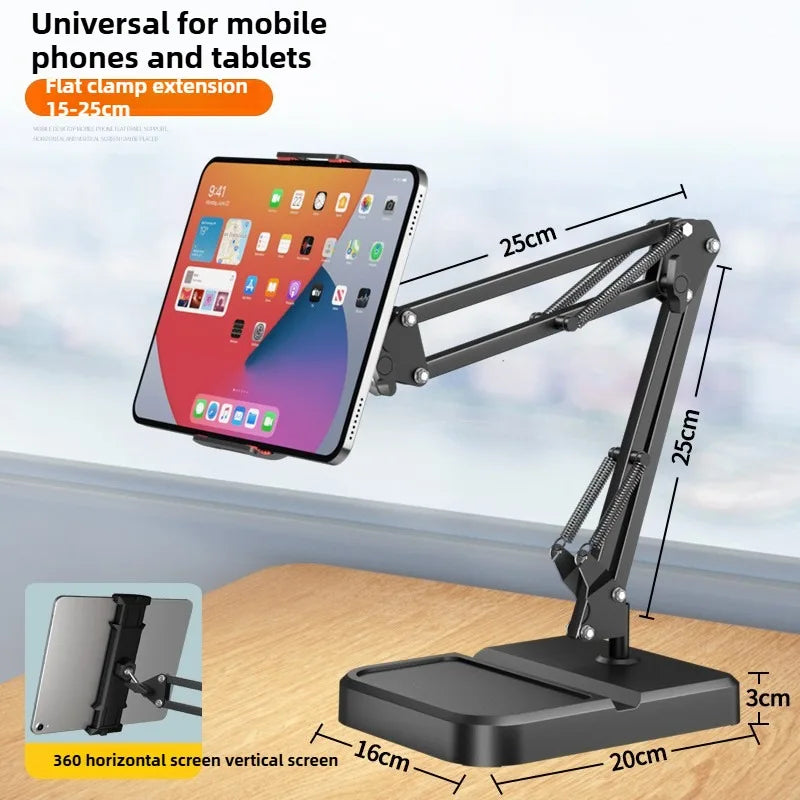 Tablet Stand for Desk iPad Stand Holder ,Foldable Home Office Desk Accessories for iPad Holder Portable Fits iPhone 4-15.9