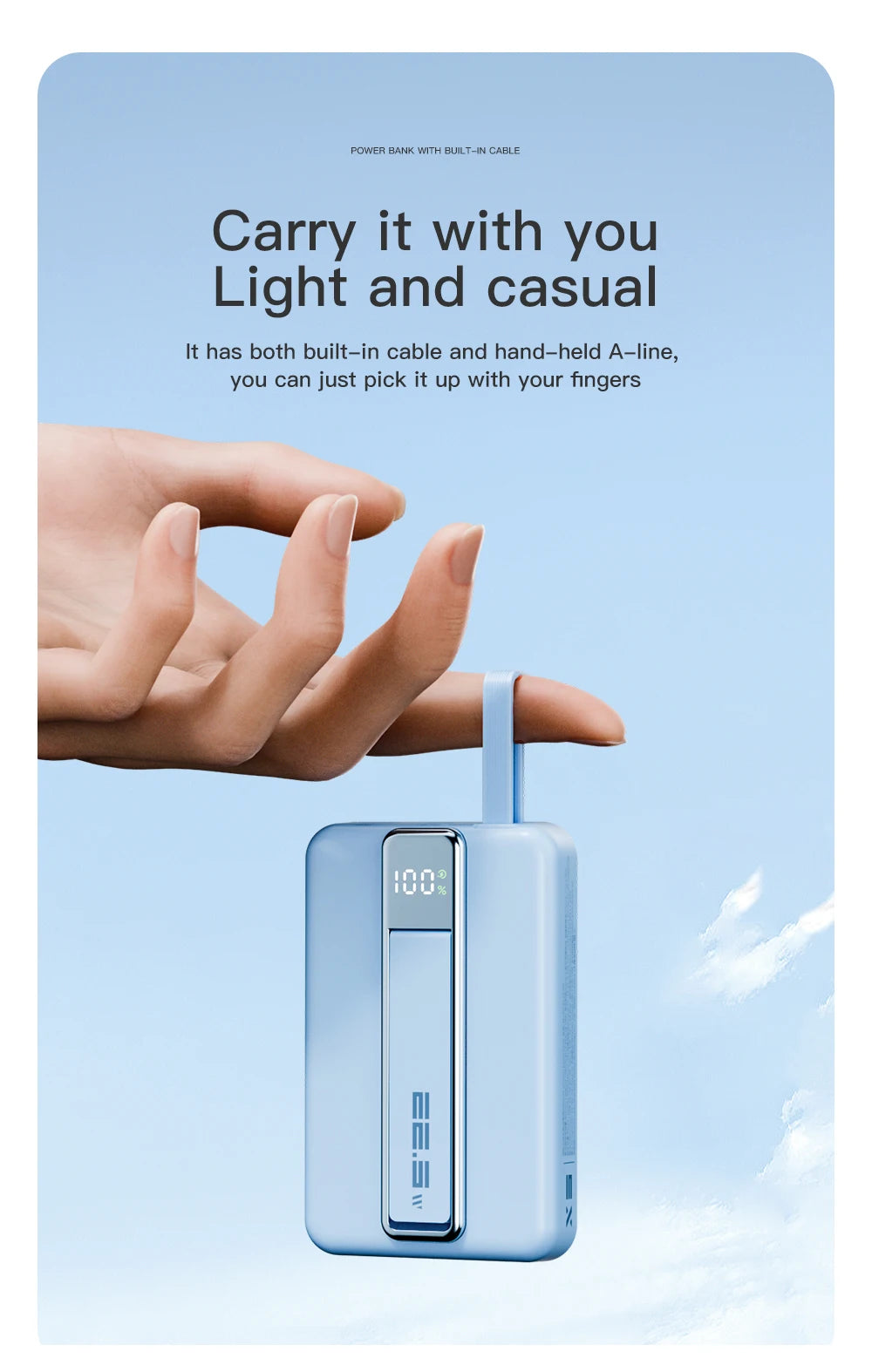 10000mAh Original Powerbank With Cable Magnetic Power Bank Wireless Fast Charger For iPhone Backup Battery For Magsafe with Gift