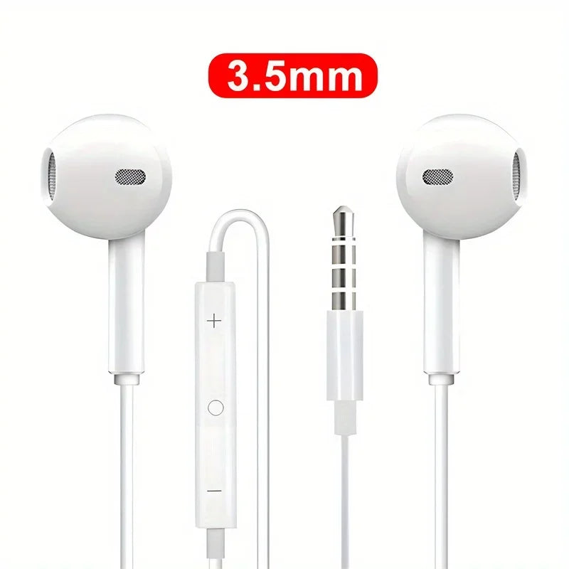 Wired Headphones With Microphone,  For IPhone, IPod, IPad, Lightweight Headphones With Volume Control 6.35mm Headphone Jack