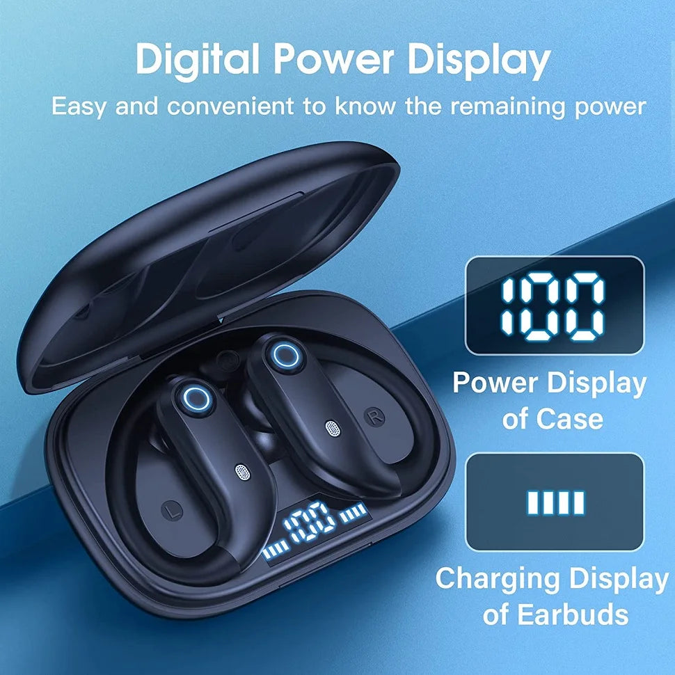 Bluetooth Earphones Wireless Earbuds with Wireless Charging Case  Stereo Sound Headphones Built-in Mic in-Ear Headsets Deep Bass