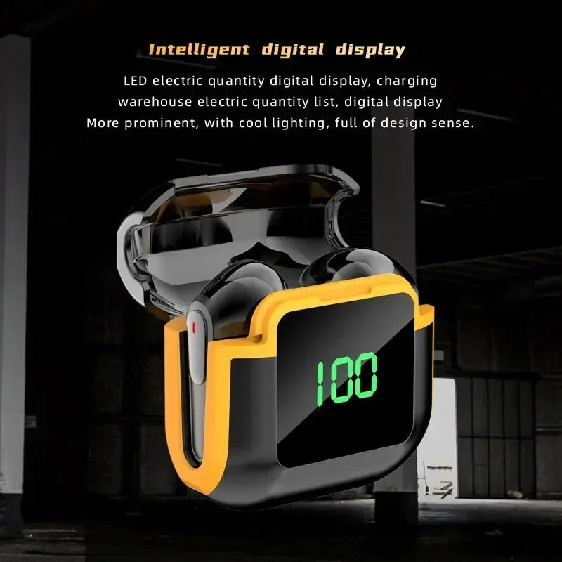 Bluetooth 5.3 Headphones TWS Wireless Earphones with LED Display Stereo Headset Touch Control Earbuds Noise Reduction