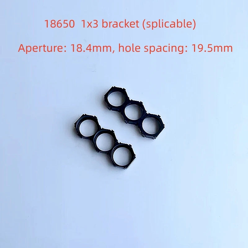 18650 Lithium Battery Packs DIY Misalignment Fixed Bracket Assembly Holder Cells Pack Splicable Modular Support Flat Head