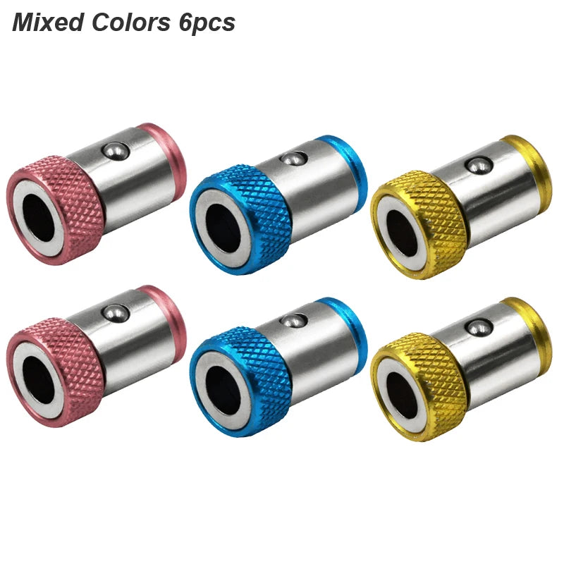 Magnetic Ring Screwdriver Bit Holder Cross Phillips Magnet 1/4 Strong Magnetizer Removable Part Adapter Screw Driver Power Tool