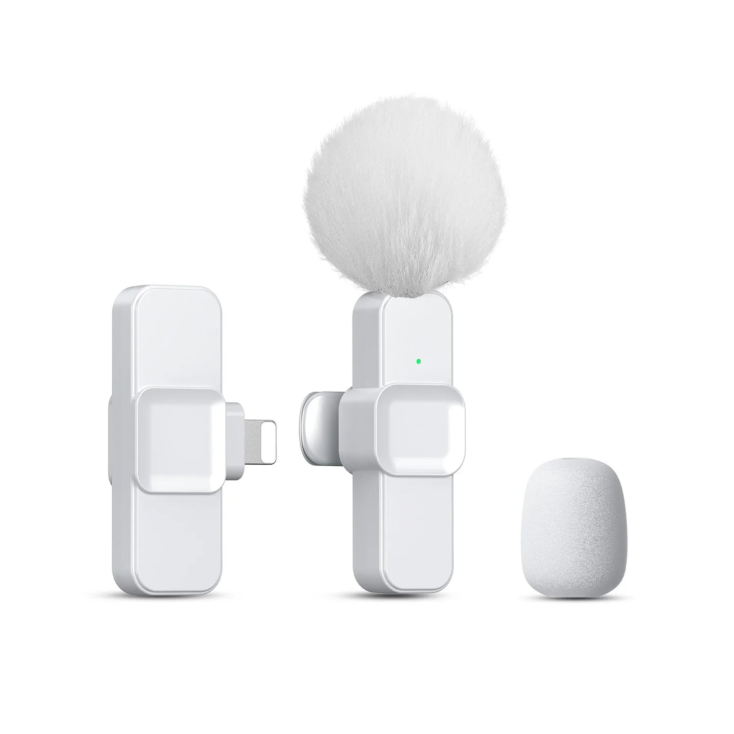 New Wireless Lavalier Microphone Portable Audio Video Recording Mini Microphone for iPhone Android PC Camera Live Gaming Phone