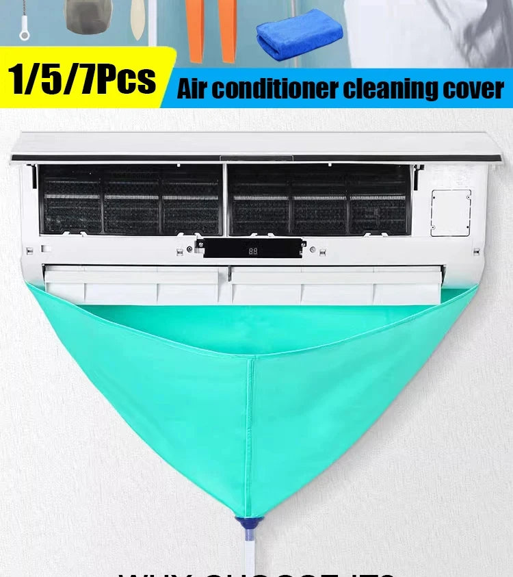 Air Conditioning Cleaning Kit Air Coditioning Cleaning Cover Leak-proof Cover Full with Water Pipe Disassembly-free Clean Tools