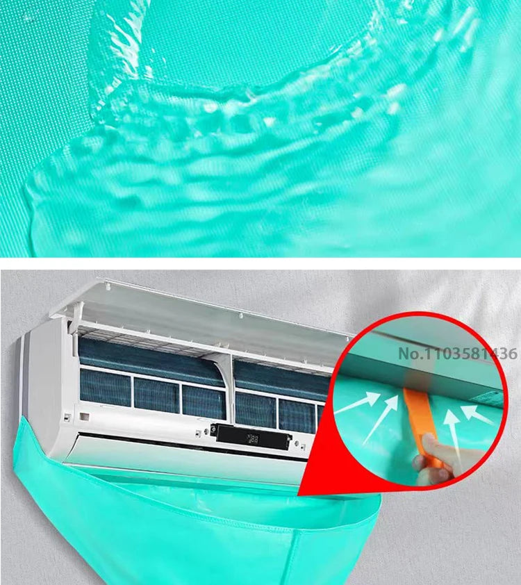 Air Conditioning Cleaning Kit Air Coditioning Cleaning Cover Leak-proof Cover Full with Water Pipe Disassembly-free Clean Tools