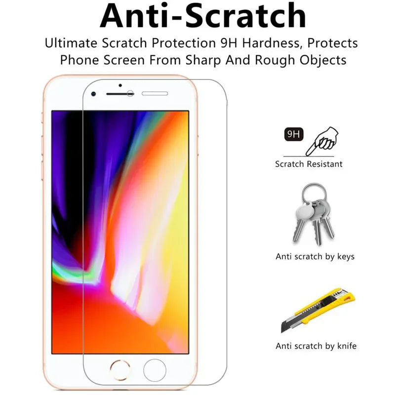 screen protector for iphone 6 6s 7 8 plus protective tempered glass on iphone6 iphone6s iphone7 iphone8 i phone 6 s s6 8plus 7p