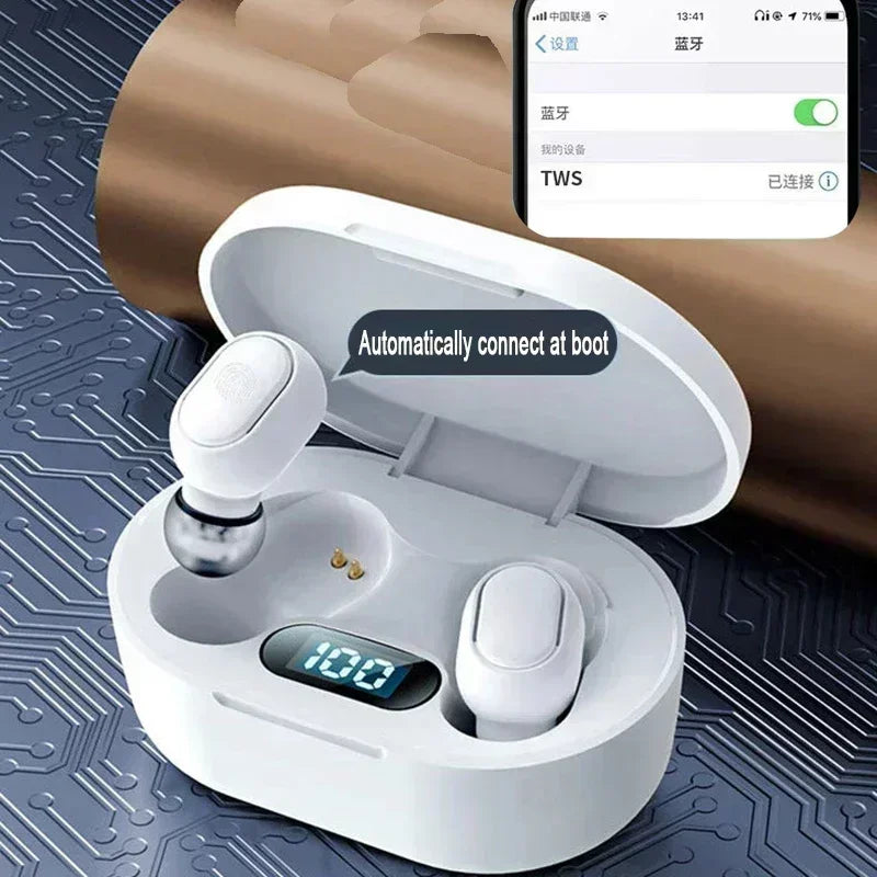 Bluetooth Earphones Gaming Headset Earbuds Tws Blutooth Earphone Wireless Hearing Aids Sport EarBuds Hifi Headphones E7s