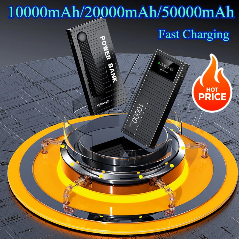 50000mAh Ultra New Power Bank Thin Large Capacity Lightweight Fast Charging Durable Container Mobile Power Supply