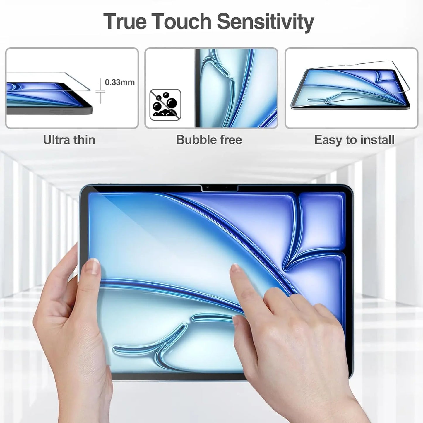 Glass for Ipad Pro 11 13 2024 M4 Glass Screen Protector for Ipad Air 13 2024 Air 6 11 2024 M2 Tempered Glass HD Film