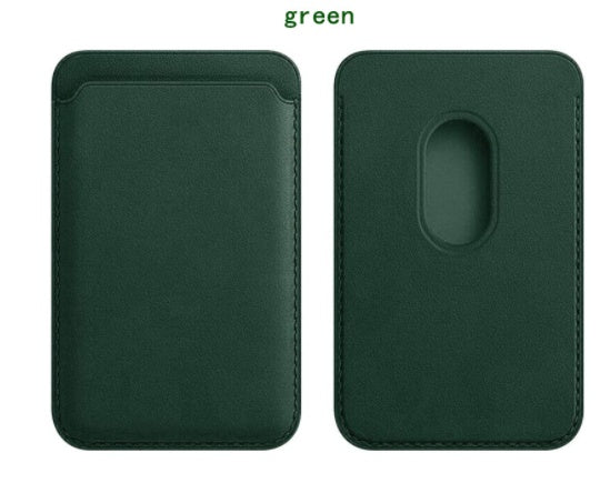 Magnetic Leather Card Holder Holder