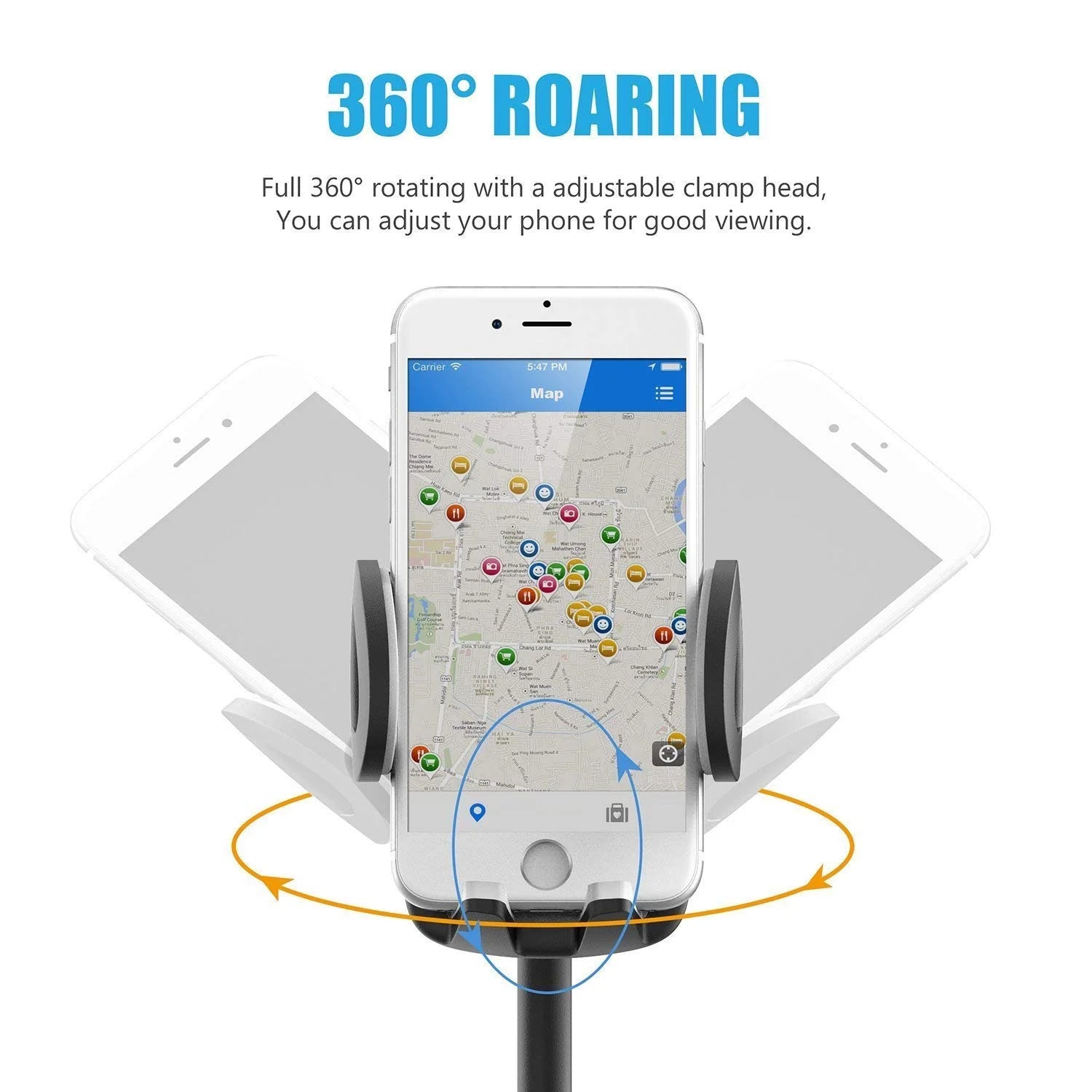 3-In-1 Universal Car Phone Mount, Phone Holder for Car, Cell Phone Car Mount Air Vent Holder