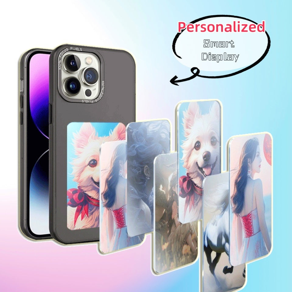 E-ink Screen Phone Case Unlimited Screen Projection Personalized Phone Cover Battery Free New Designer Luxury Phone Case - Small Enterprise