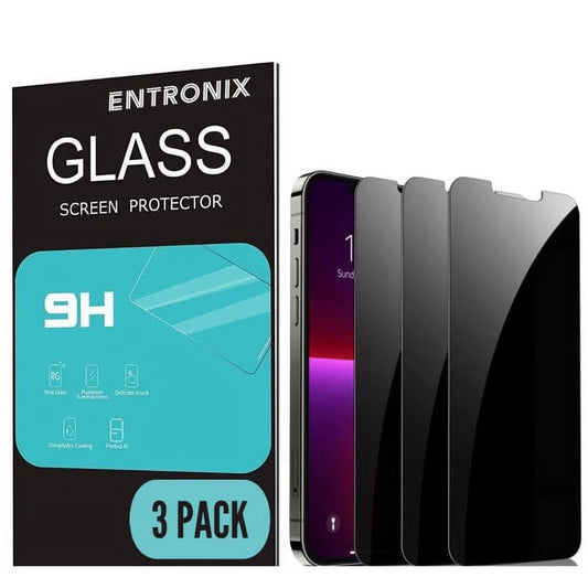 Privacy Tempered Glass Screen Protector for Apple Iphone 14, Anti-Spy Tempered Glass Film, 3-Pack