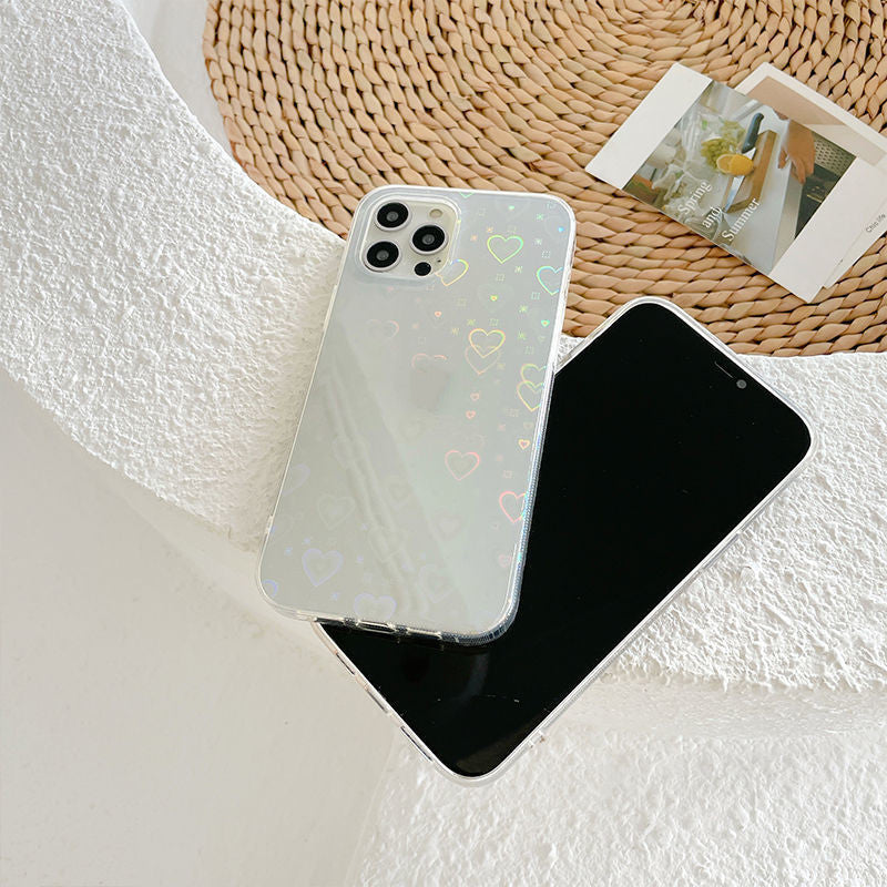 Laser Colorful Love For Double-sided Coated Silicone Phone Case - Small Enterprise