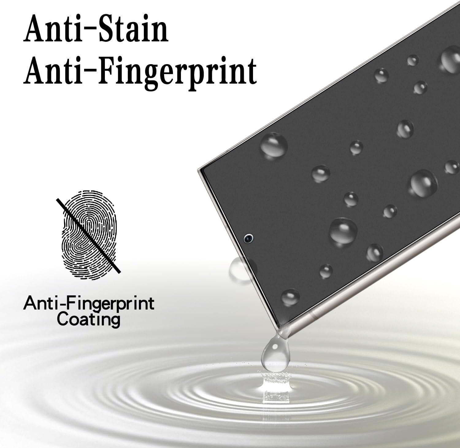 [2-Pack Matte Privacy Screen Protector for Samsung Galaxy S24 Ultra Tempered