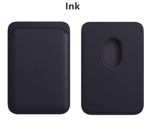 Magnetic Leather Card Holder Holder