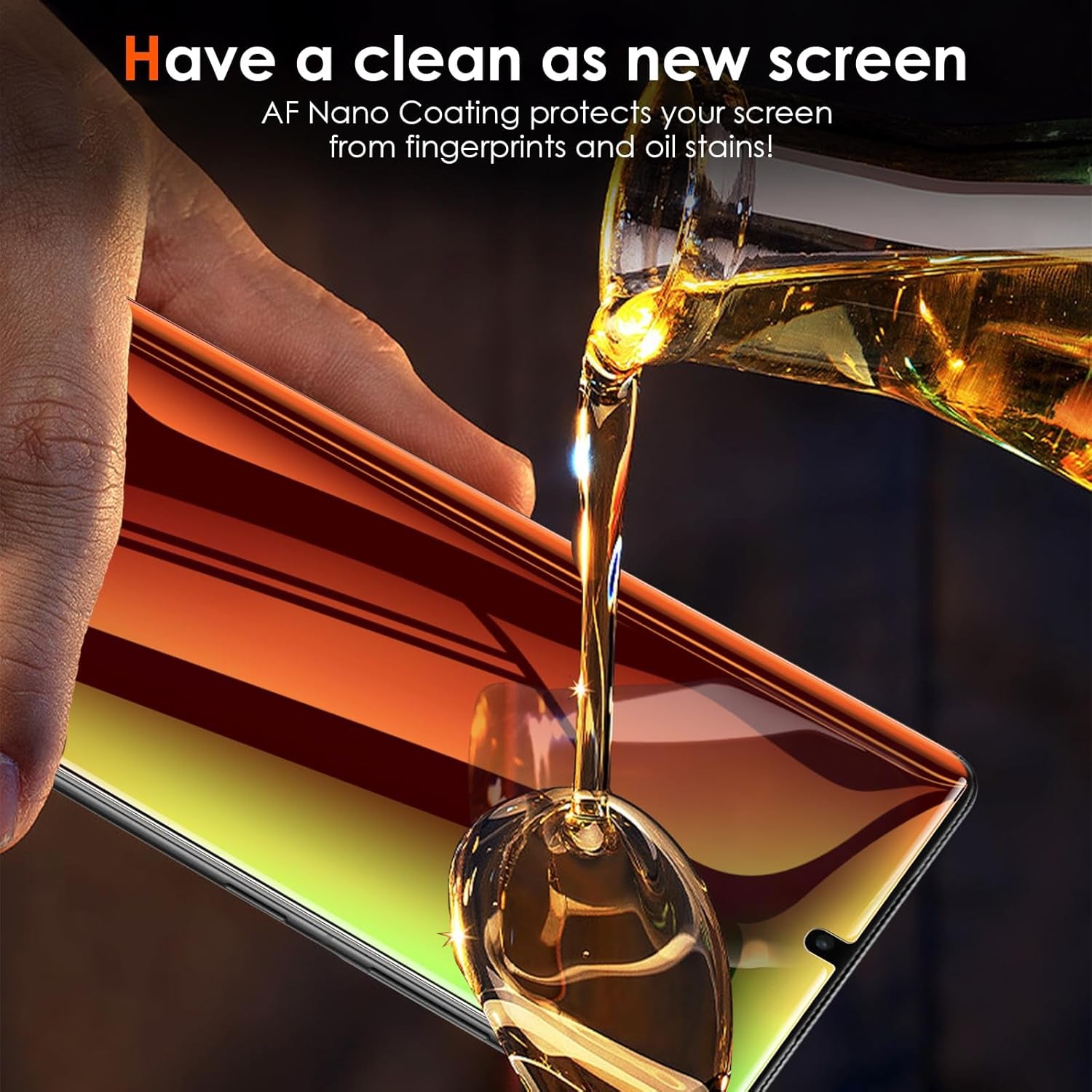 2 Pack for Samsung Galaxy S21 Ultra Privacy Screen Protector, Gradient