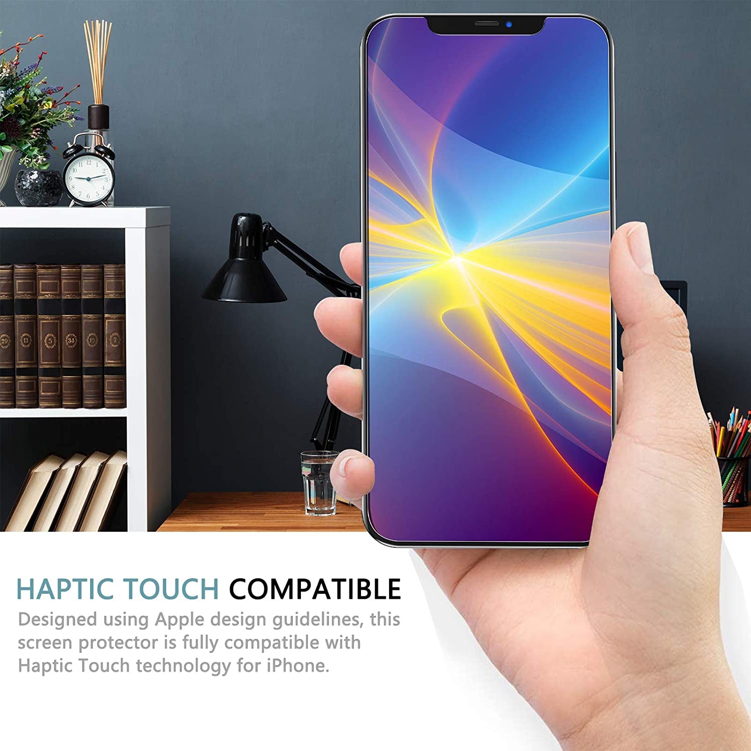 (2 Pack Privacy Screen Protector for Iphone 12 Pro Max, anti Spy Tempered Glass Screen Protector, Touch Sensitive, Bubble-Free, Case Friendly, with Easy Installation Tray