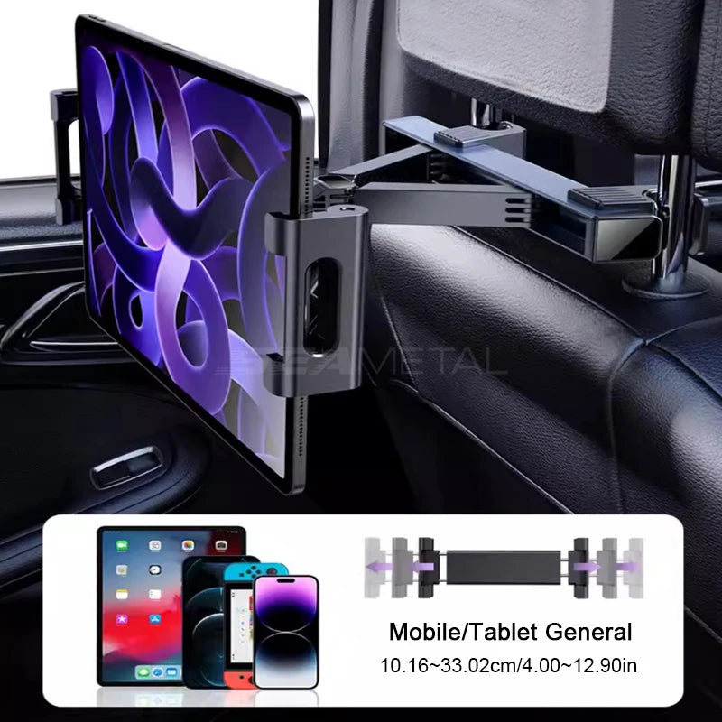 Car Mounts Holder Interior Seat Back Ipad Holder Phone Support for 4-12.9Inch Car Bracket Auto Cellphone Stand Accessor