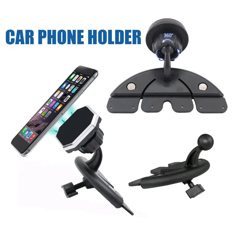 1Pc Universal Mobile Phone Holder Car CD Slot Accessories 17Mm Ball Head Base for Car Mount GPS Brackets Car Accessories