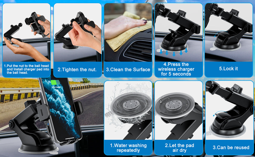 Wireless Car Charger 15W - Smallenterprised