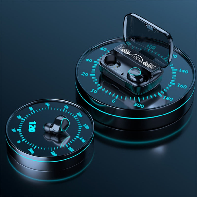 TWS Wireless 5.1 Waterproof Bluetooth Sports Earphones - Smallenterprised