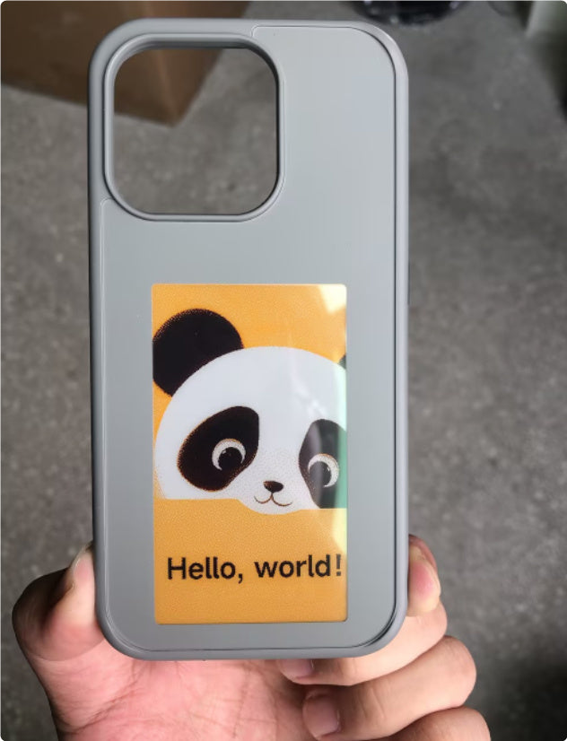 E-ink Screen Phone Case Unlimited Screen Projection Personalized Phone Cover Battery Free New Designer Luxury Phone Case - Small Enterprise