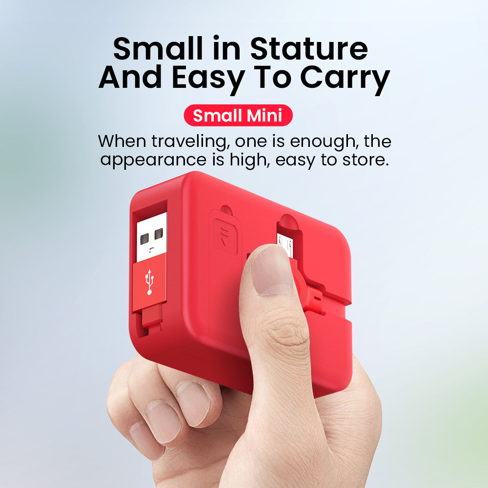 4 In 1 Retractable USB Cable Creative Macaron Type C Micro Cable For I Phone With Phone Stand Charging Data Cable Line Storage Box - Small Enterprise