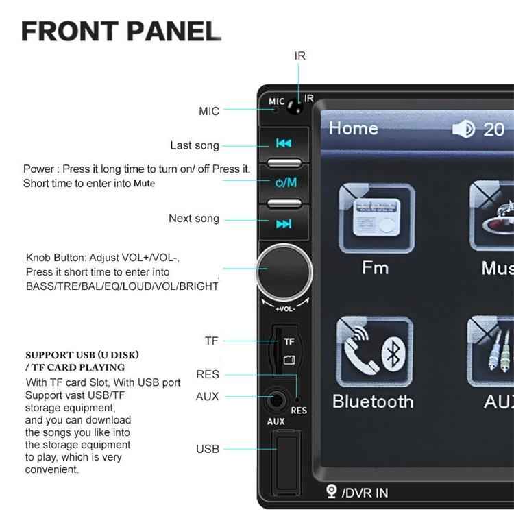 7 Touch Screen Car Stereo Autoradio