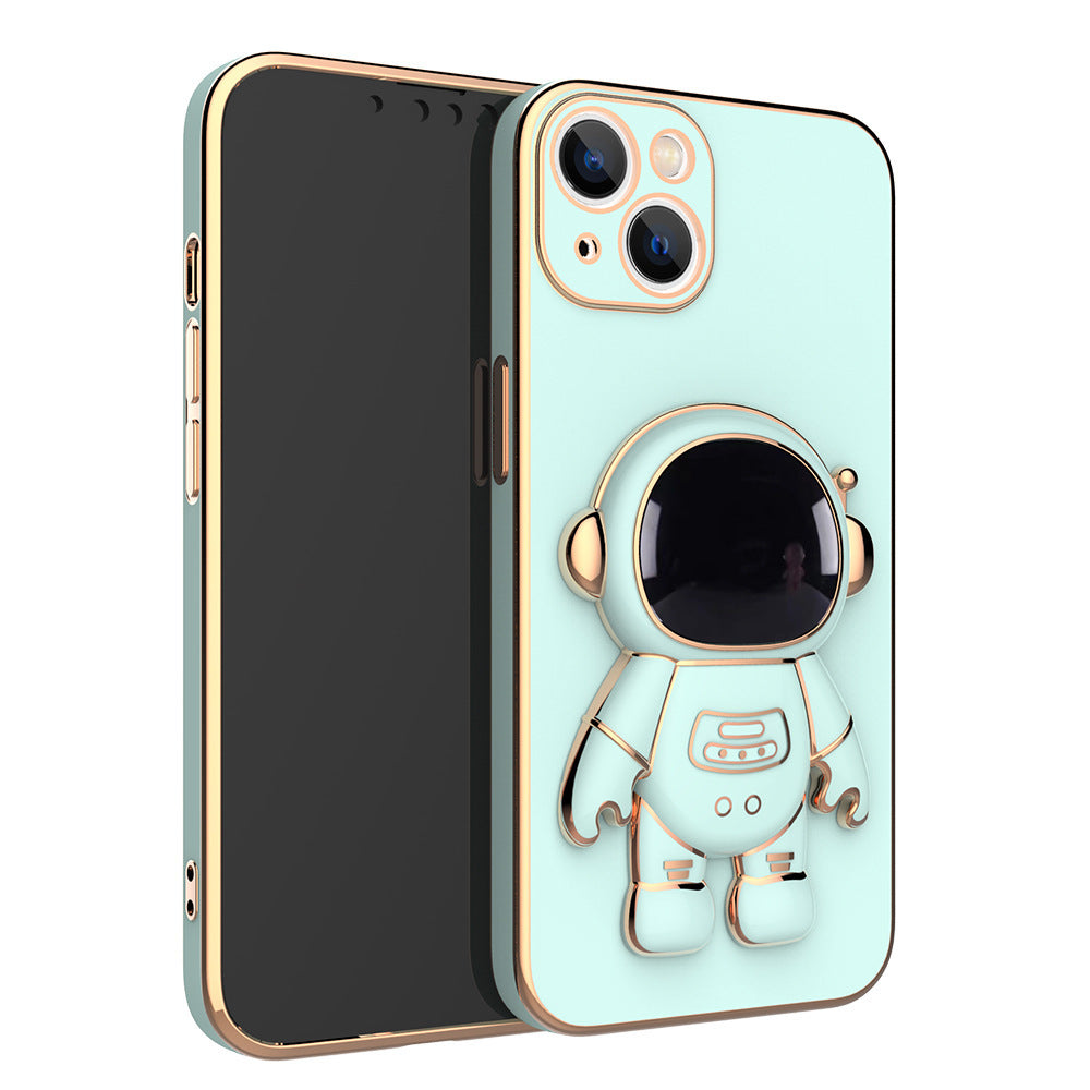 3D Astronaut Phone Case Anti-Drop Electroplating Bracket - Small Enterprise