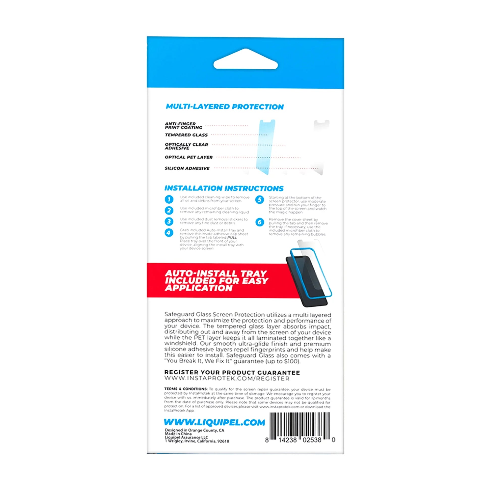 Safeguard Tempered Glass Screen Protector - Iphone 11, XR - Protection Plan