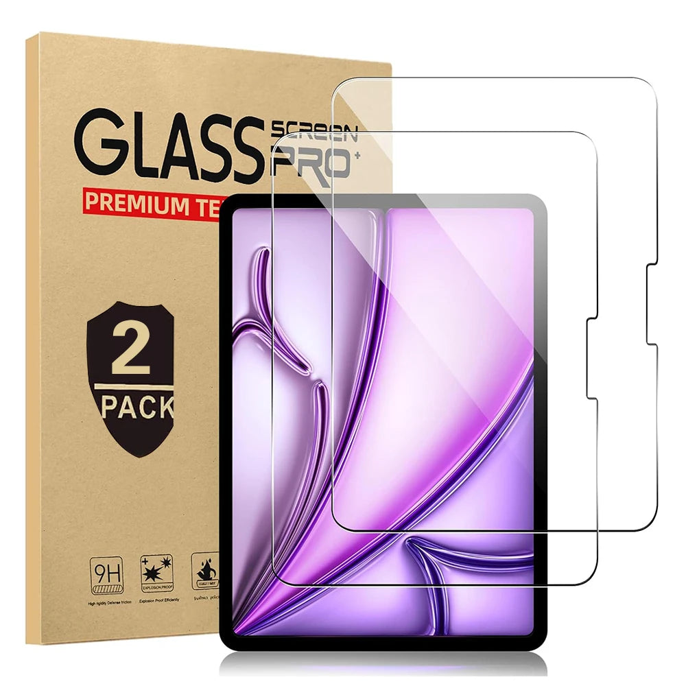 Glass for Ipad Pro 11 13 2024 M4 Glass Screen Protector for Ipad Air 13 2024 Air 6 11 2024 M2 Tempered Glass HD Film