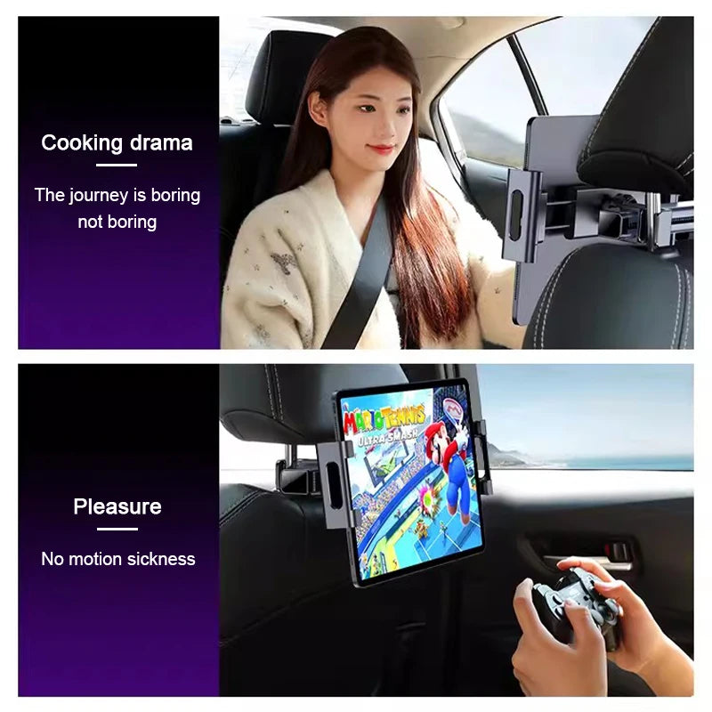 Car Mounts Holder Interior Seat Back Ipad Holder Phone Support for 4-12.9Inch Car Bracket Auto Cellphone Stand Accessor