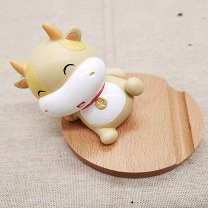 Creative Coin Beech Wood Lazy Phone Holder