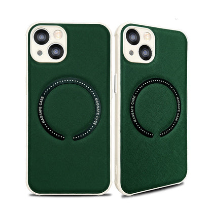 Leather Phone Case Iphone14 Mag Safe Magnetic Cross - Small Enterprise